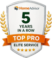 HomeAdvisor Top Pro Elite Service, 5 years in a row